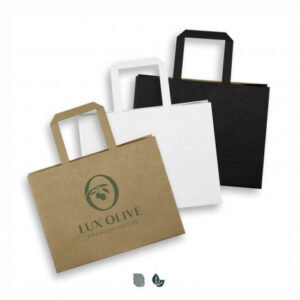 Medium Flat Handle Paper Bag Landscpae