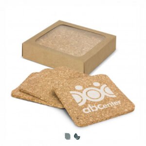 Oakridge Cork Coaster - Square Set of 4
